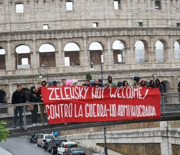 Come Roma ha accolto il presidente ucraino Zelensky