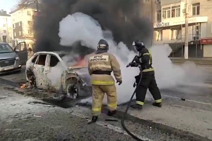 Bombardamenti ucraini a Belgorod, un frame del video dei Servizi di emergenza russi