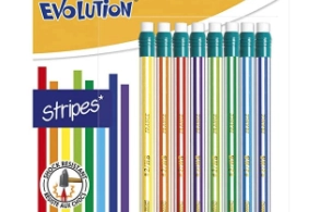 BIC Evolution Stripes Matite In Grafite HB Con Gomma su amazon.it