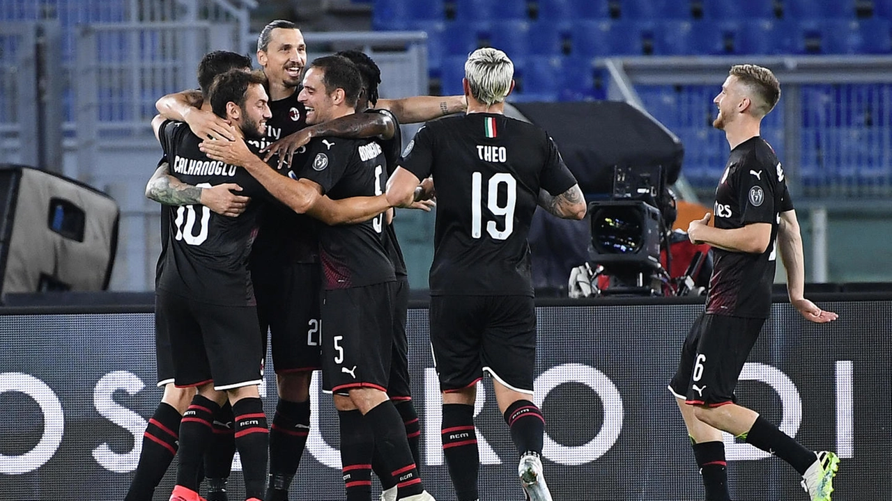 Il Milan vince all'Olimpico contro la Lazio (Ansa)