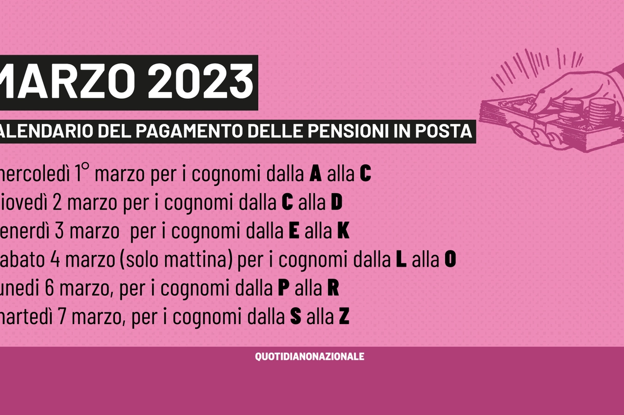 Il calendario delle pensioni