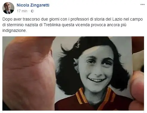 Anna Frank, identificati 16 ultrà della Lazio. Due minori, uno ha 13 anni