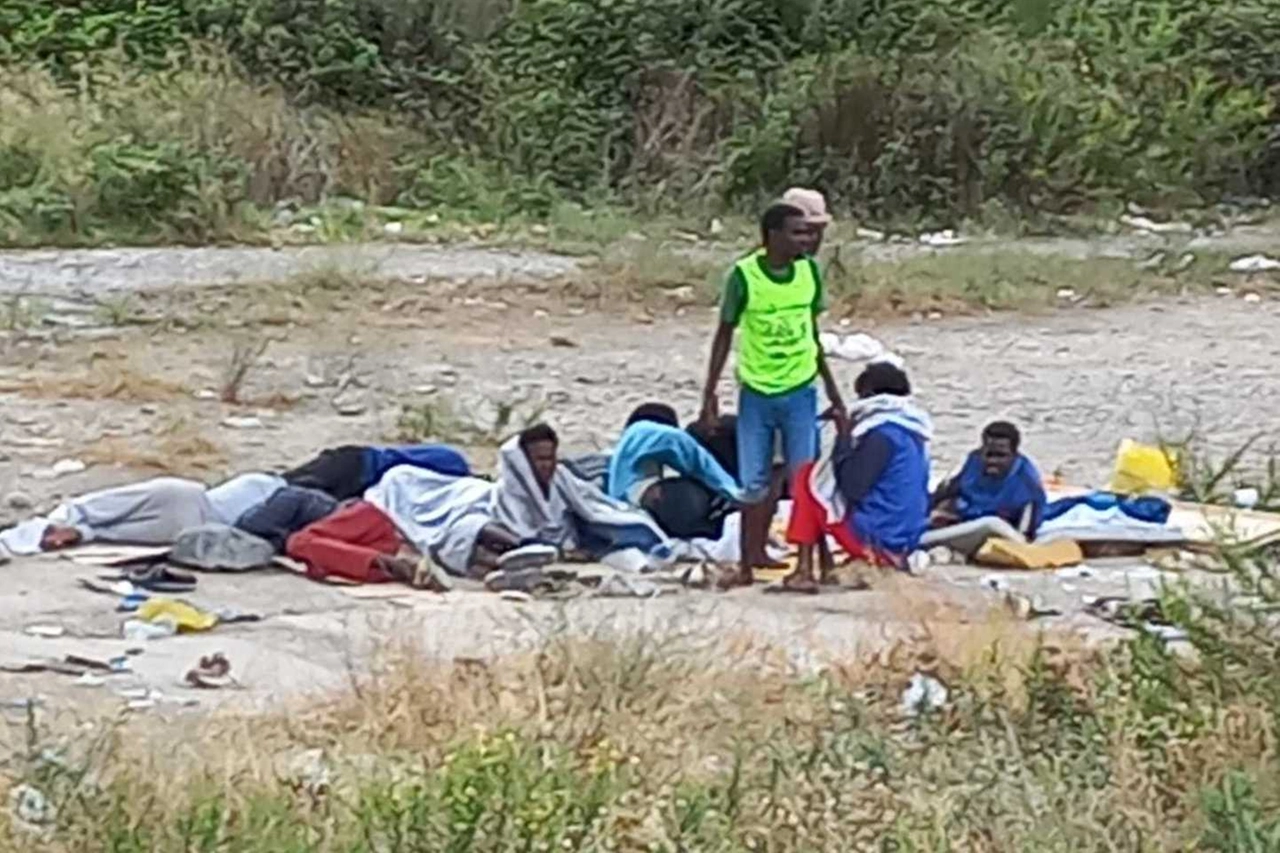 Buoy Marol, 24 anni, migrante sudanese a Ventimiglia (foto Gigi Paoli)