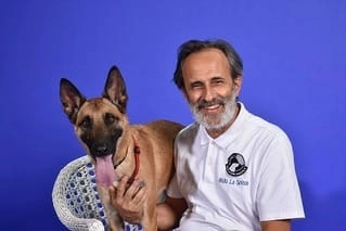 Aldo La Spina con Nala