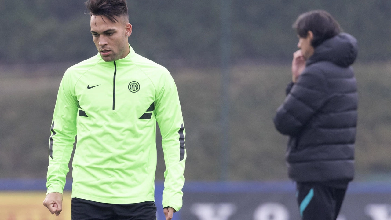 Lautaro Martinez e Simone Inzaghi (Ansa)