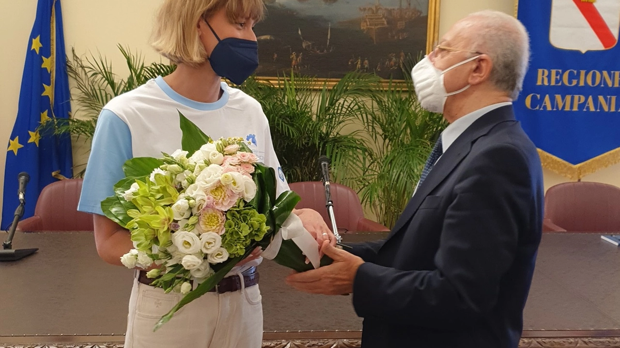 Federica Pellegrini e Vincenzo De Luca