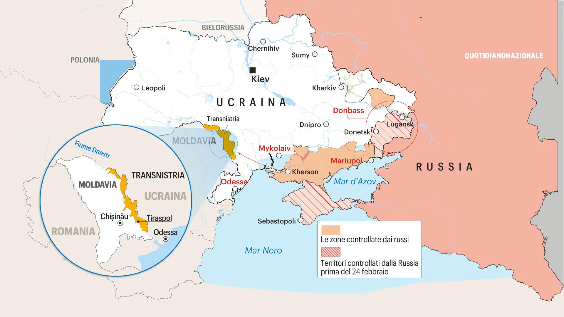 Guerra Ucraina news, 007 Usa: Putin porterà la guerra in Transnistria