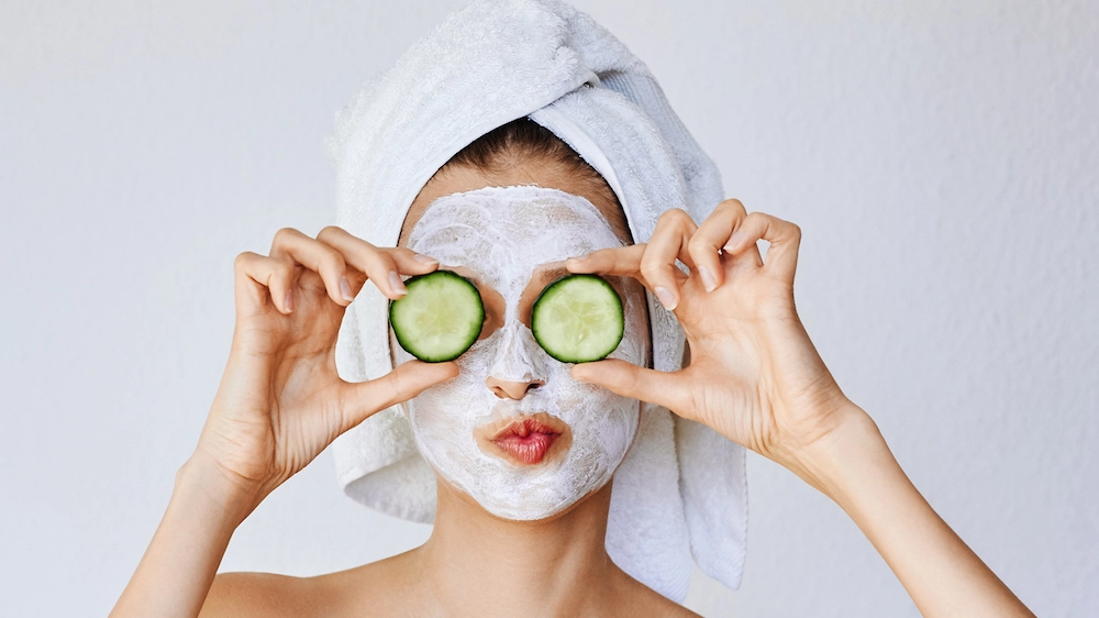 Maschera viso con ingredienti naturali