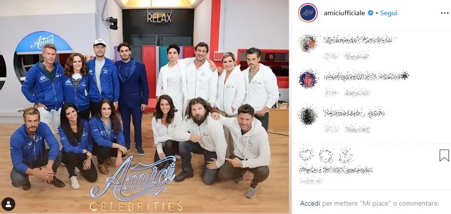 Amici Celebrities, ecco il cast. Squadra Bianca con Giordana Angi, i Blu con Alberto Urso