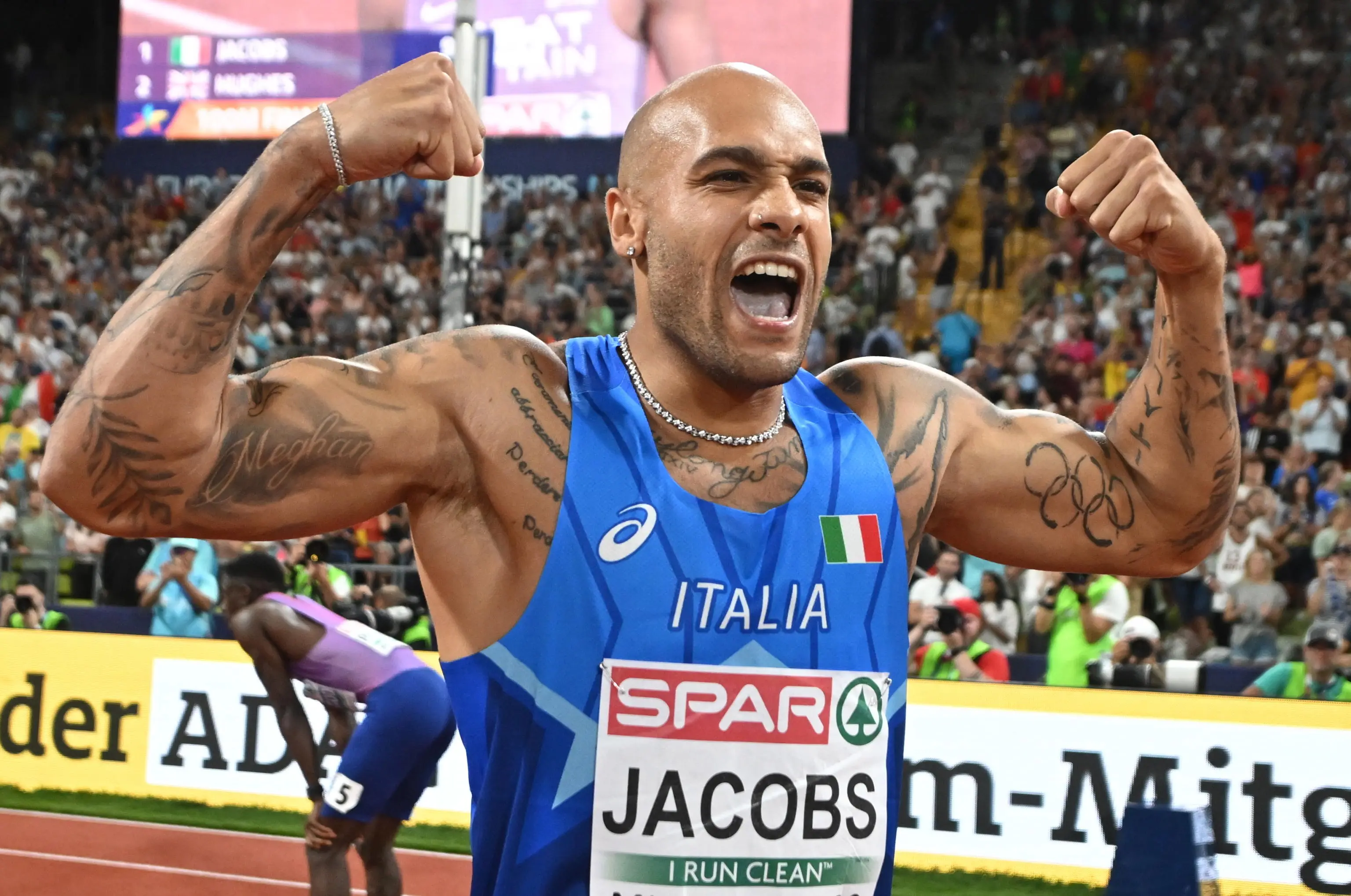 Atletica, esibizione show di Jacobs a Caorle