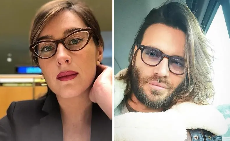 Giulio Berruti con Maria Elena Boschi al Salone del Mobile. "Lei pazza d'amore"