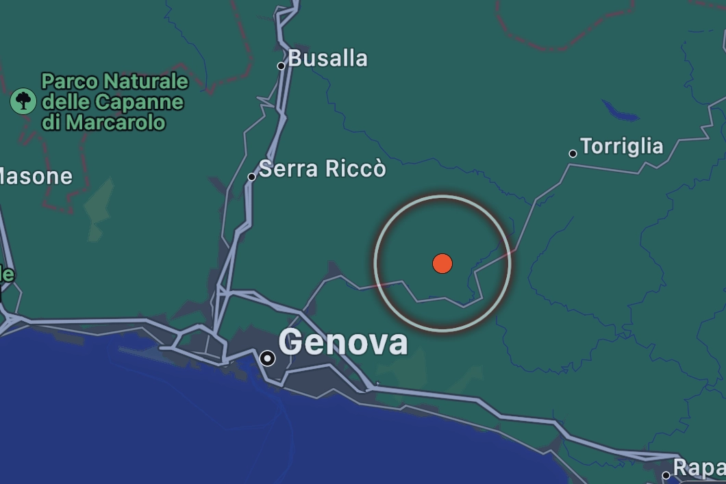 Terremoto a Genova: la mappa