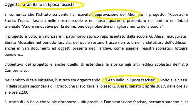 La prima circolare diffusa dalla Guido Alessi