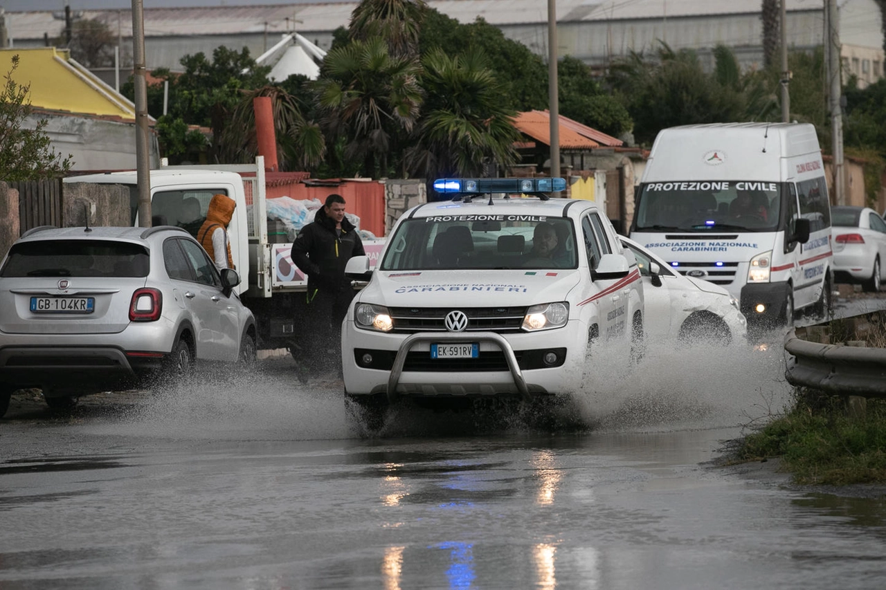 Maltempo all'Idroscalo di Ostia