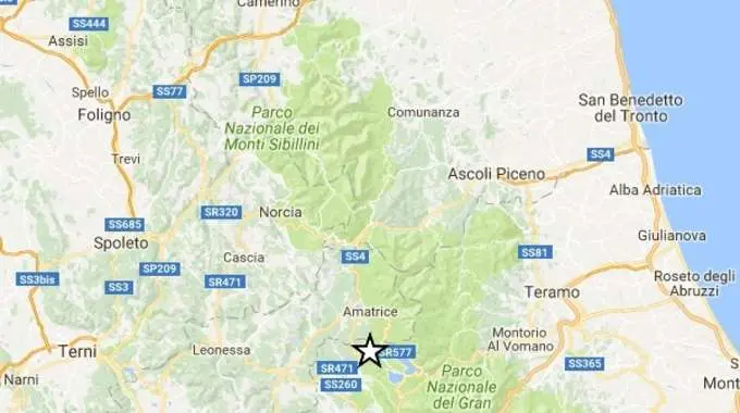 Terremoto, scossa 4.4 nell'Aquilano