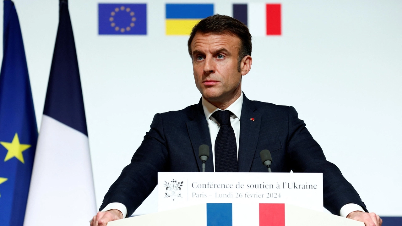 Il presidente francese Emmanuel Macron (Ansa)