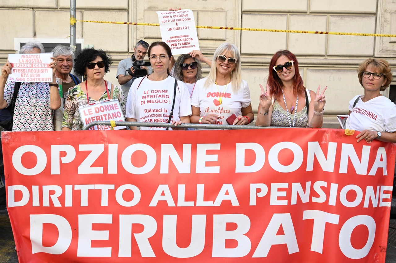 Una manifestazione per Opzione donna