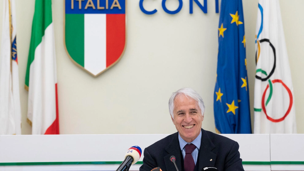 Il presidente del Coni Giovanni Malagò (Ansa)