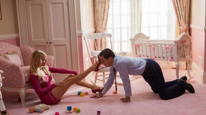 Margot Robbie e Di Caprio in Wolf of Wall Street