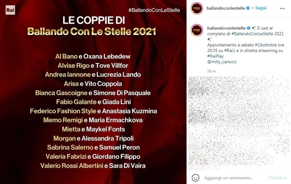 Ballando con le stelle 2021: il cast dei ballerini al completo. Ecco tutte le coppie