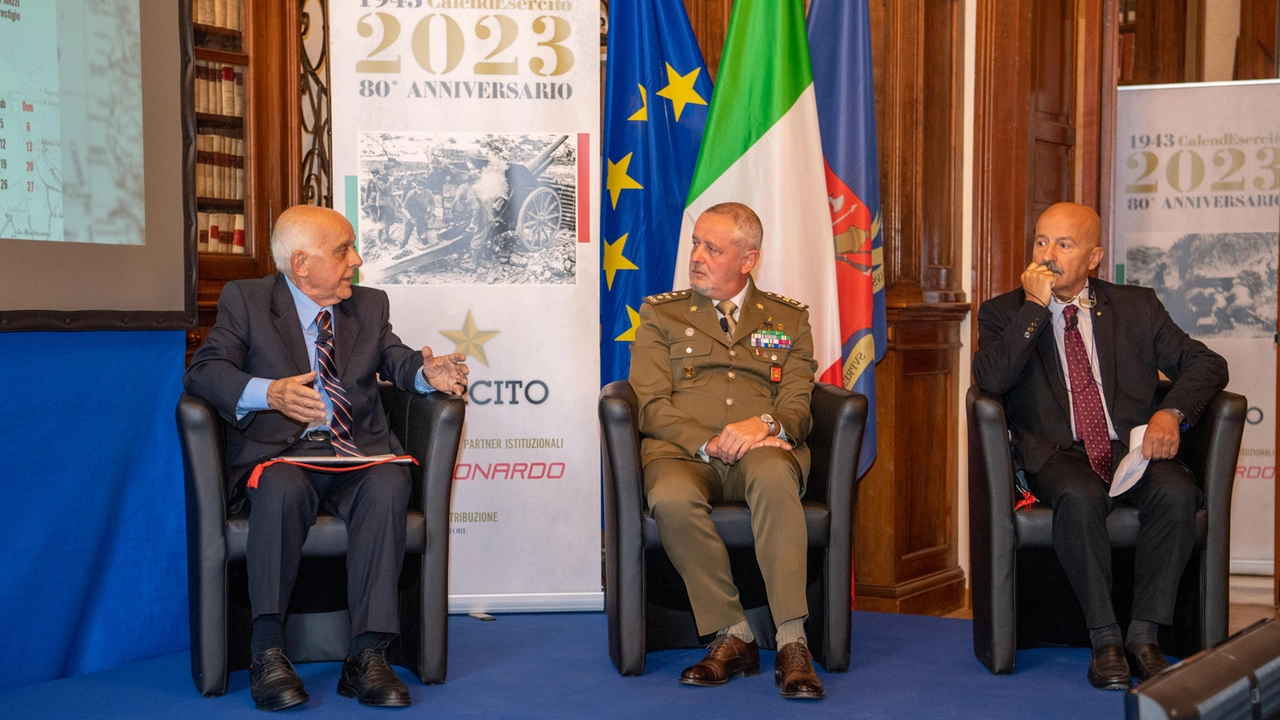 Un momento della presentazione di 'A testa alta' (Ufficio Stampa Esercito/Ansa)