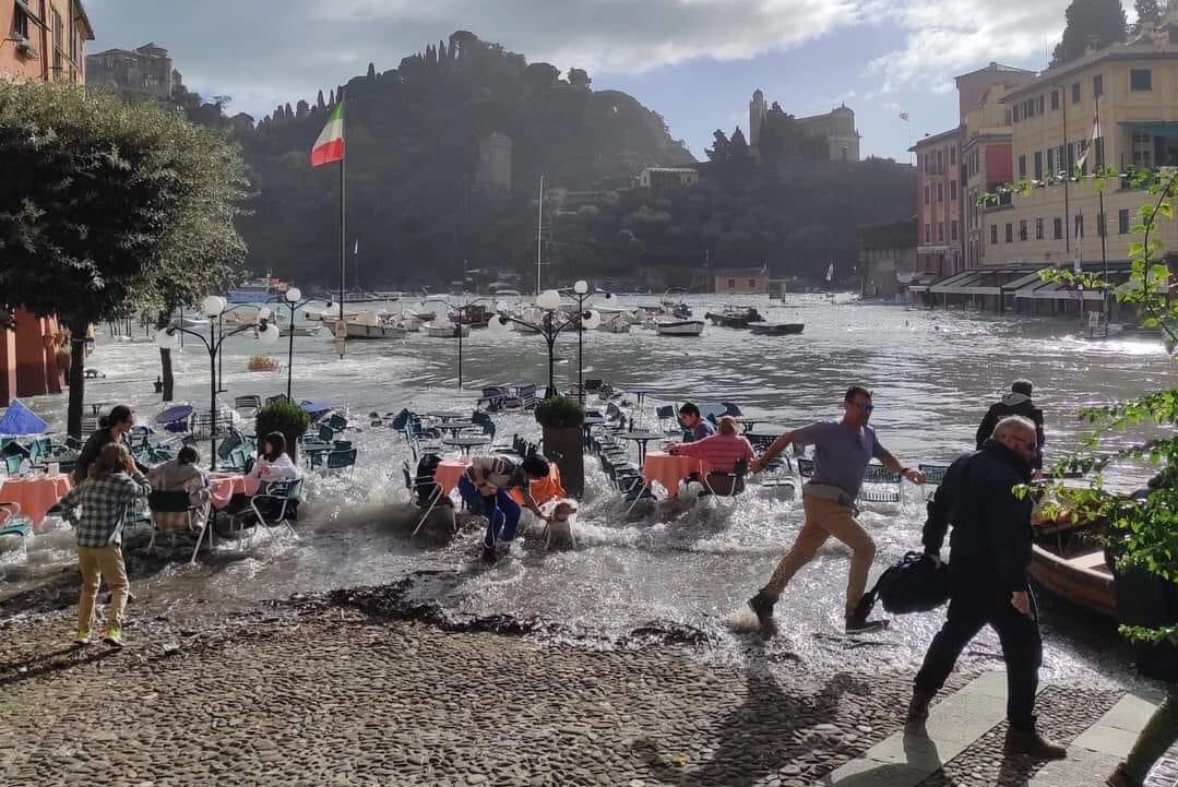 Mareggiata a Portofino, la foto della guida turistica Leonora Senarega