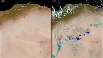 Libia, prima e dopo le inondazioni: come è cambiata la costa. Le immagini satellitari