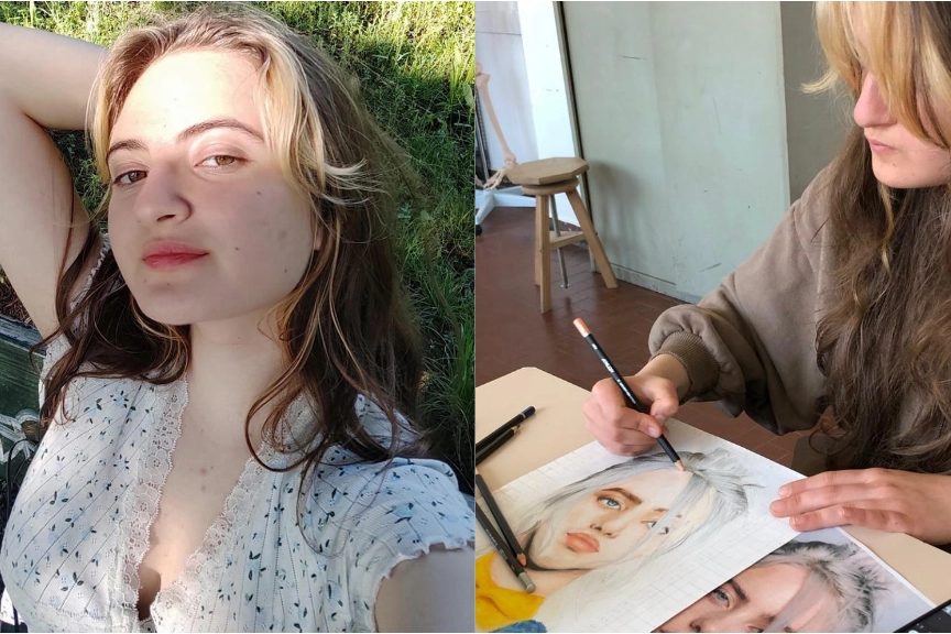 Emilia Maidaska, investita e uccisa a 16 anni a Torino, aveva un vero talento per il disegno