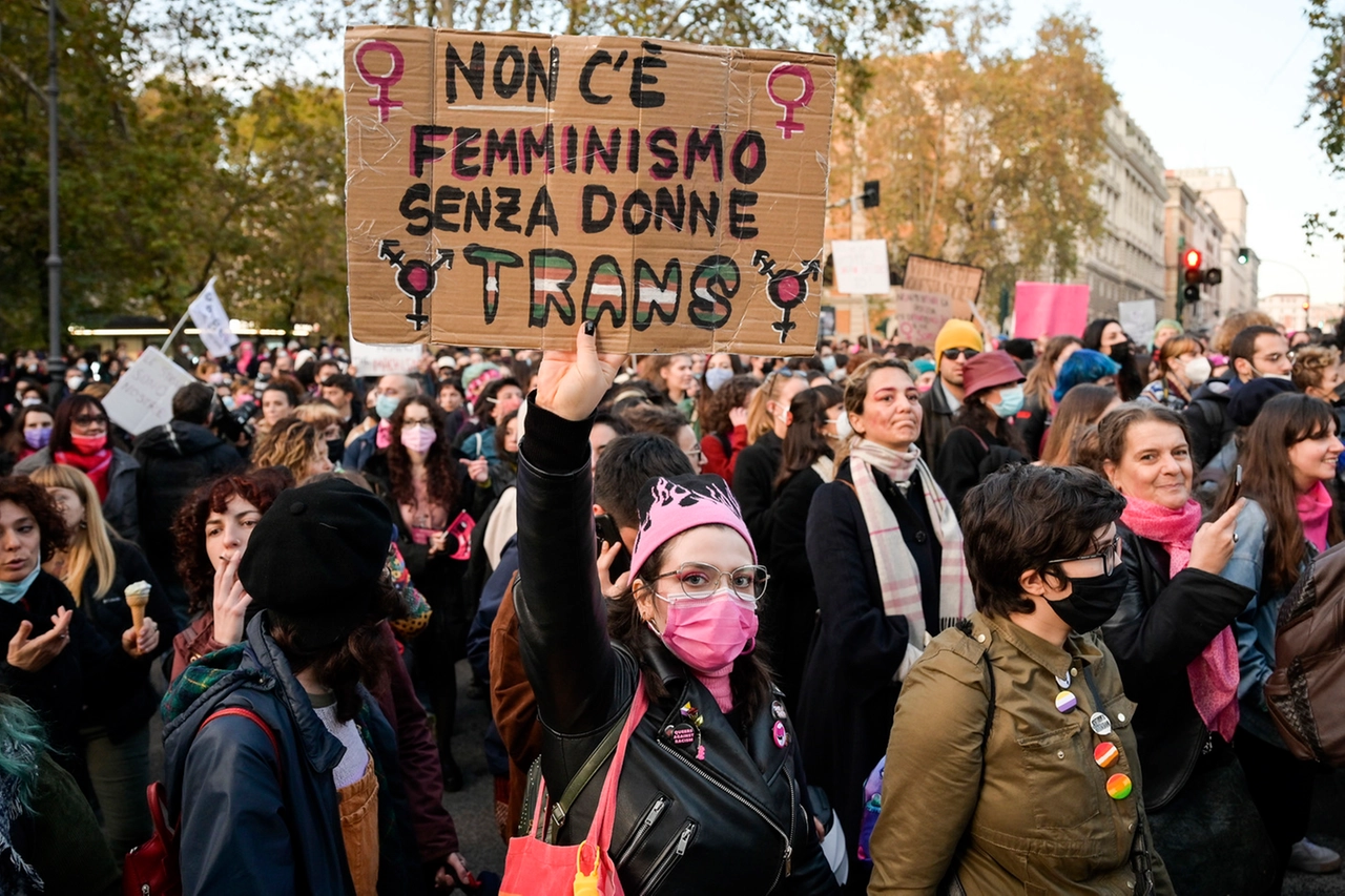 Manifestazione "Non una di meno" contro la violenza sulle donne