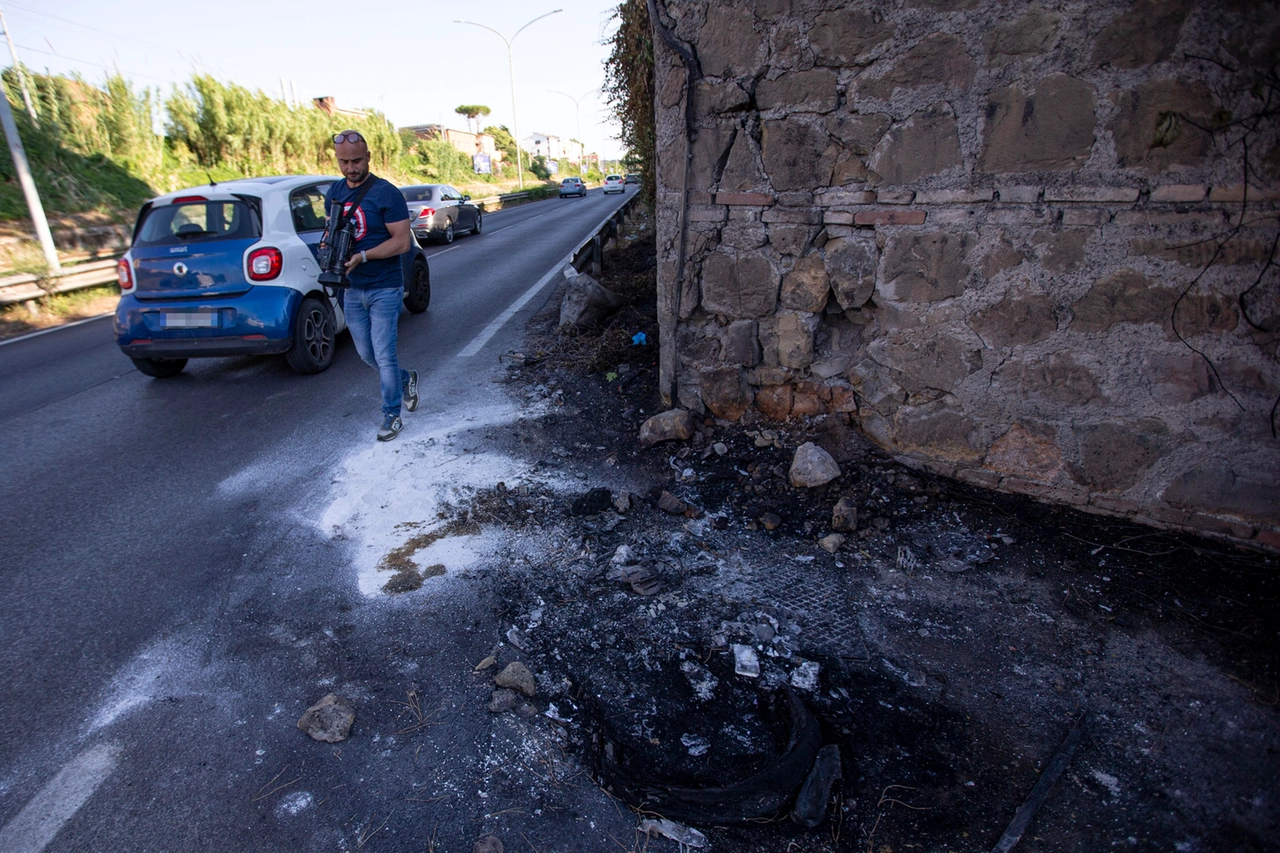 Massimo Bochicchio, il luogo dell'incidente sulla Salaria 