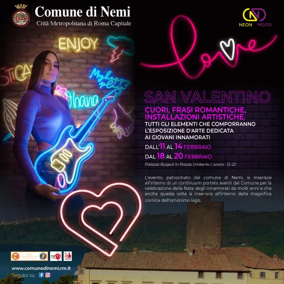 San Valentino 2022, a Nemi la festa dell'Amore contro la violenza sulle donne