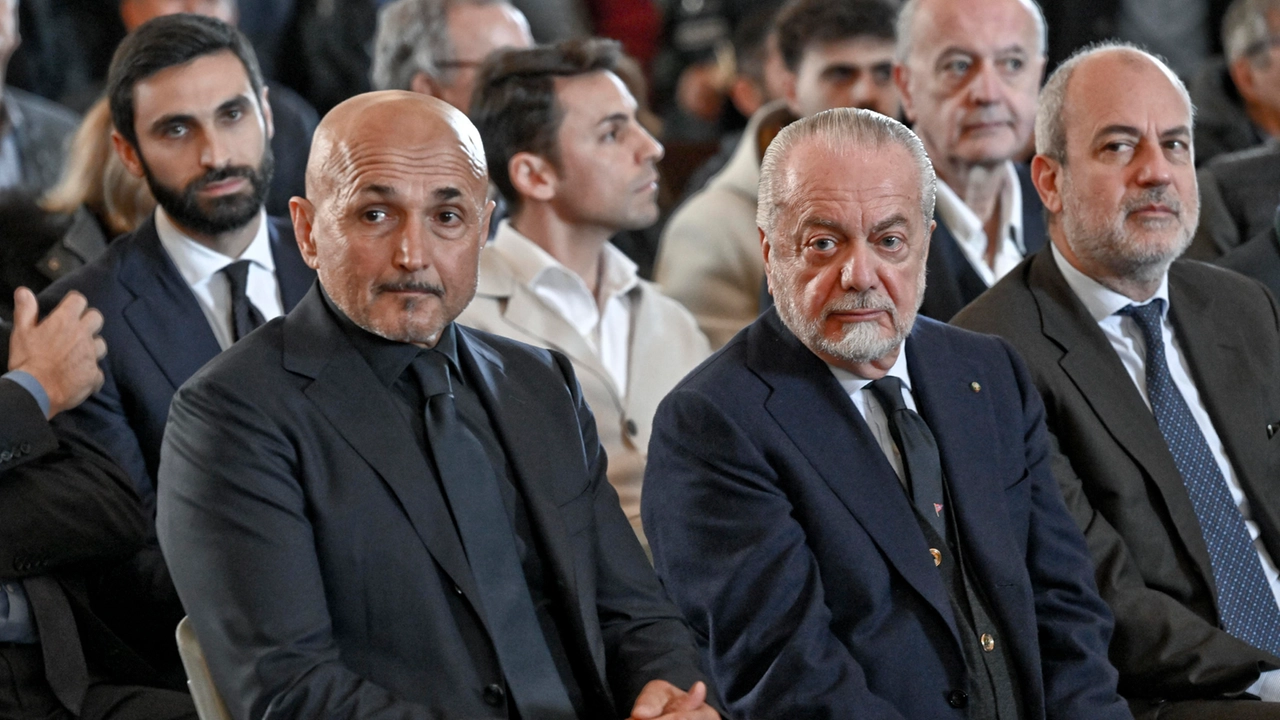 Luciano Spalletti e Aurelio De Laurentiis (Ansa)