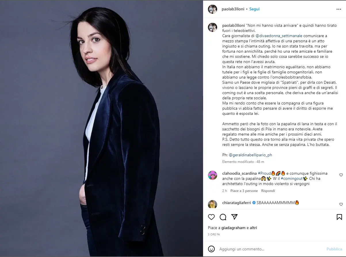 La compagna di Elly Schlein contro le foto rubate. Paola Belloni: “Travolta ingiustamente”