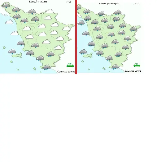 Allerta meteo per tredici bacini toscani