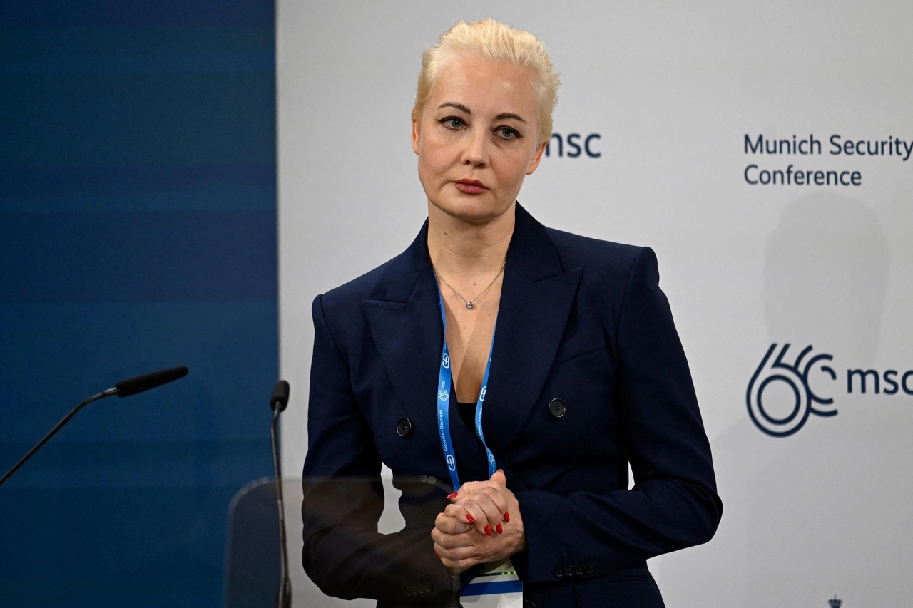 Yulia Navalnaya oggi alla conferenza sulla sicurezza di Monaco (Ansa)