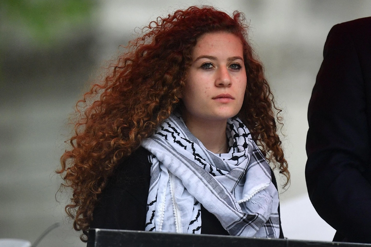 L'attivista palestinese Ahed Tamimi arrestata dall'Idf (Ansa)