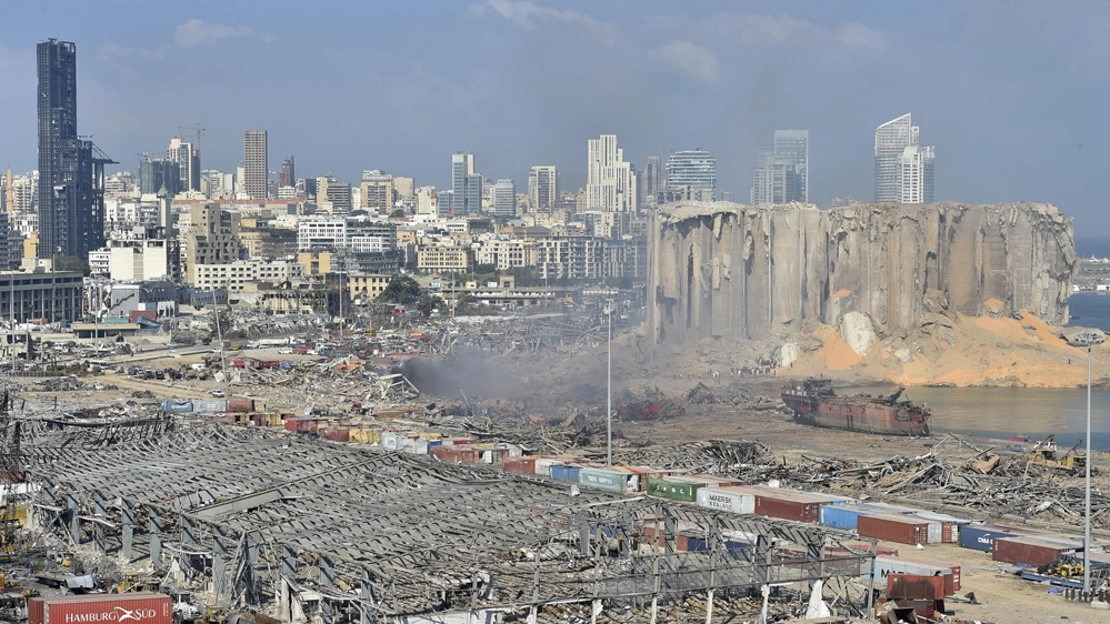 Il porto di Beirut distrutto nell'esplosione del 4 agosto - Foto: ANSA/EPA/WAEL HAMZEH