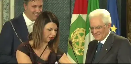 Geppi Cucciari strappa un sorriso a Mattarella