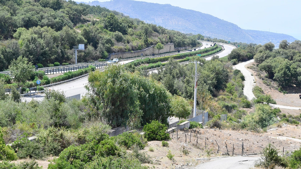 Zona sovrastante la galleria Pizzo Turda, sull'autostrada A20 (Ansa)