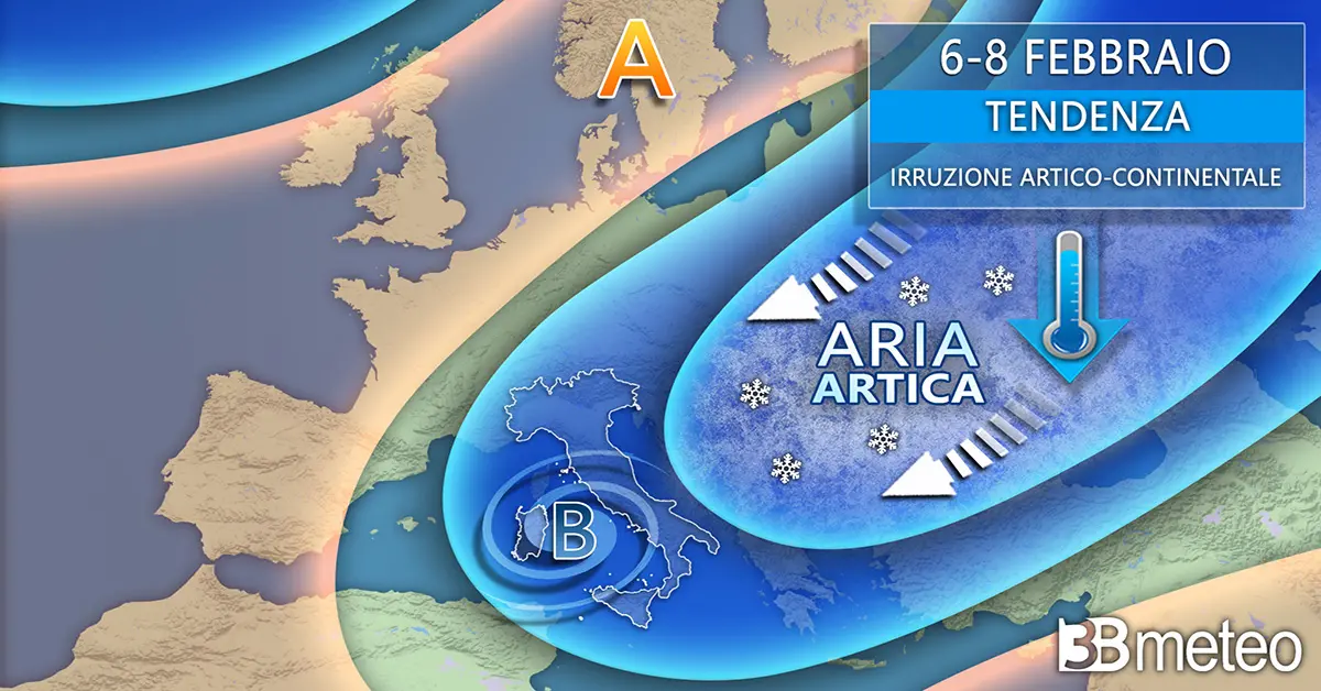 Burian gela l'Italia e porta la neve dove non ti aspetti. Previsioni meteo da brividi