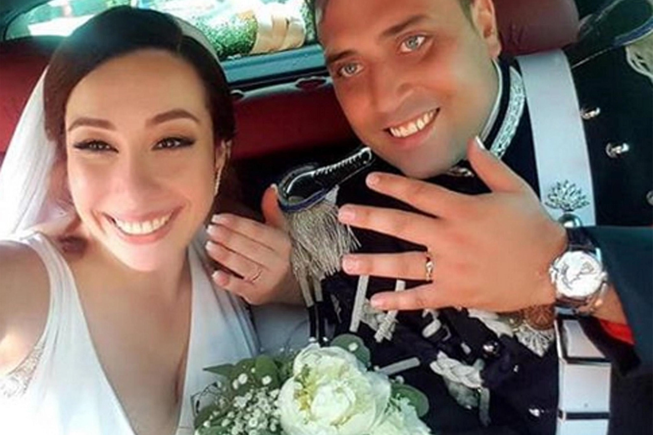 Il vicebrigadiere Cerciello Rega il giorno del suo matrimonio