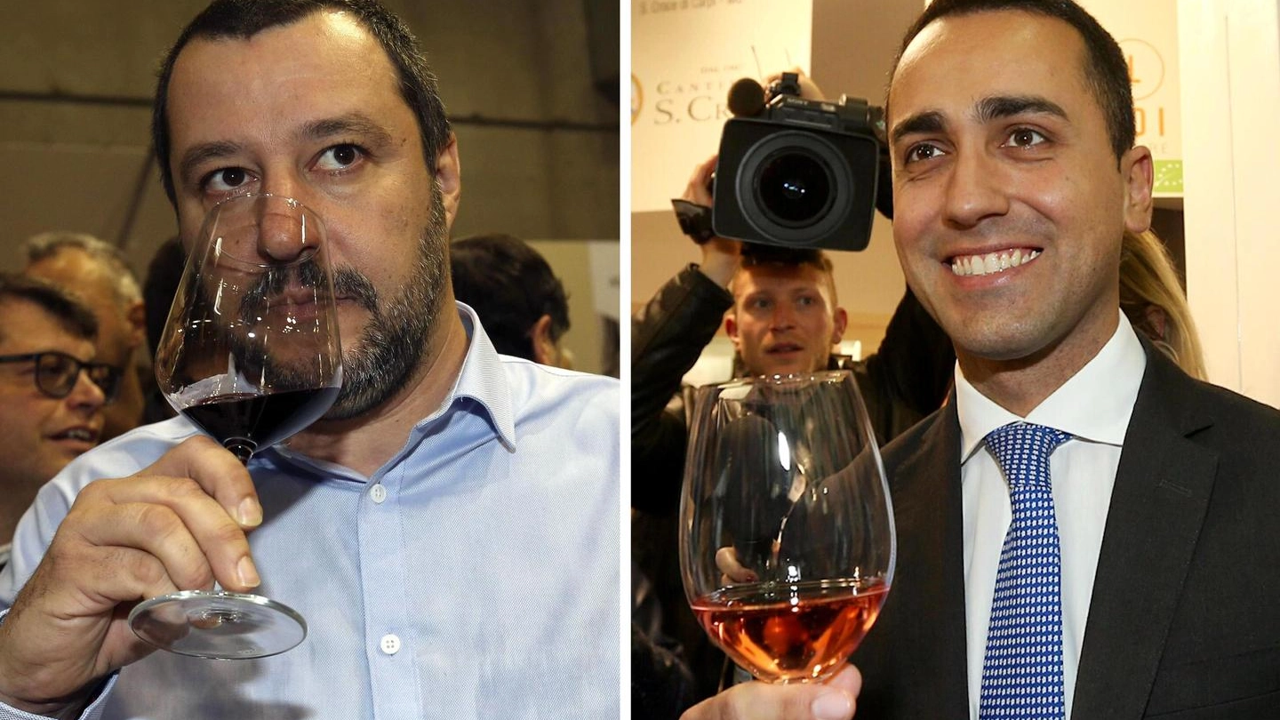Il leader della Lega Matteo Salvini e il capo politico del M5s Luigi Di Maio (Ansa)