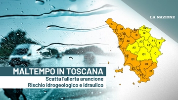 Maltempo in Toscana, scatta l’allerta arancione: dove e quando