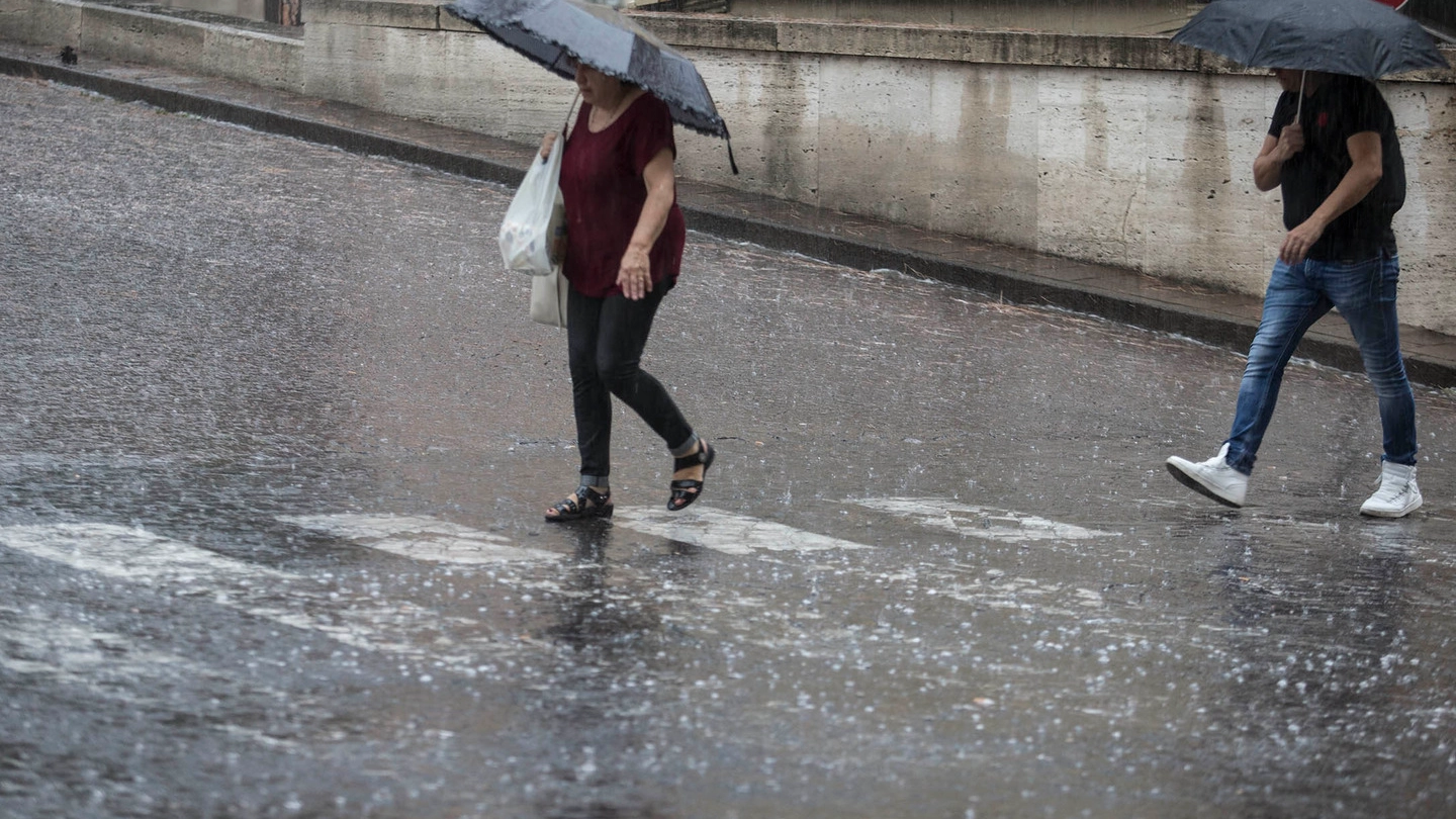 Nubifragi a Roma (Imagoeconomica)