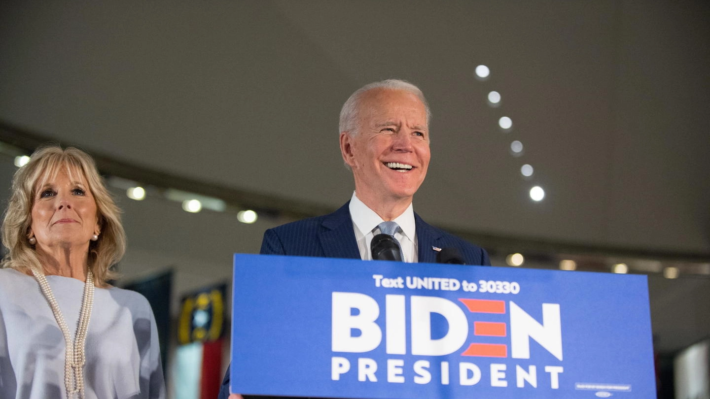 Joe Biden in vantaggio nella primarie dem (Ansa)