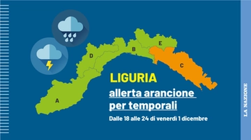 Allerta meteo arancione in Liguria: attenzione ai temporali, ecco dove