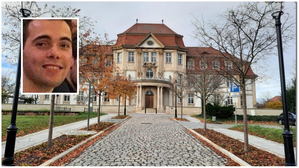 L' "Oberlandesgericht" di Naumburg, il più alto tribunale di giurisdizione ordinaria della Sassonia-Anhalt, chiamato a decidere sull'estradizione di Filippo Turetta (nel riquadro)