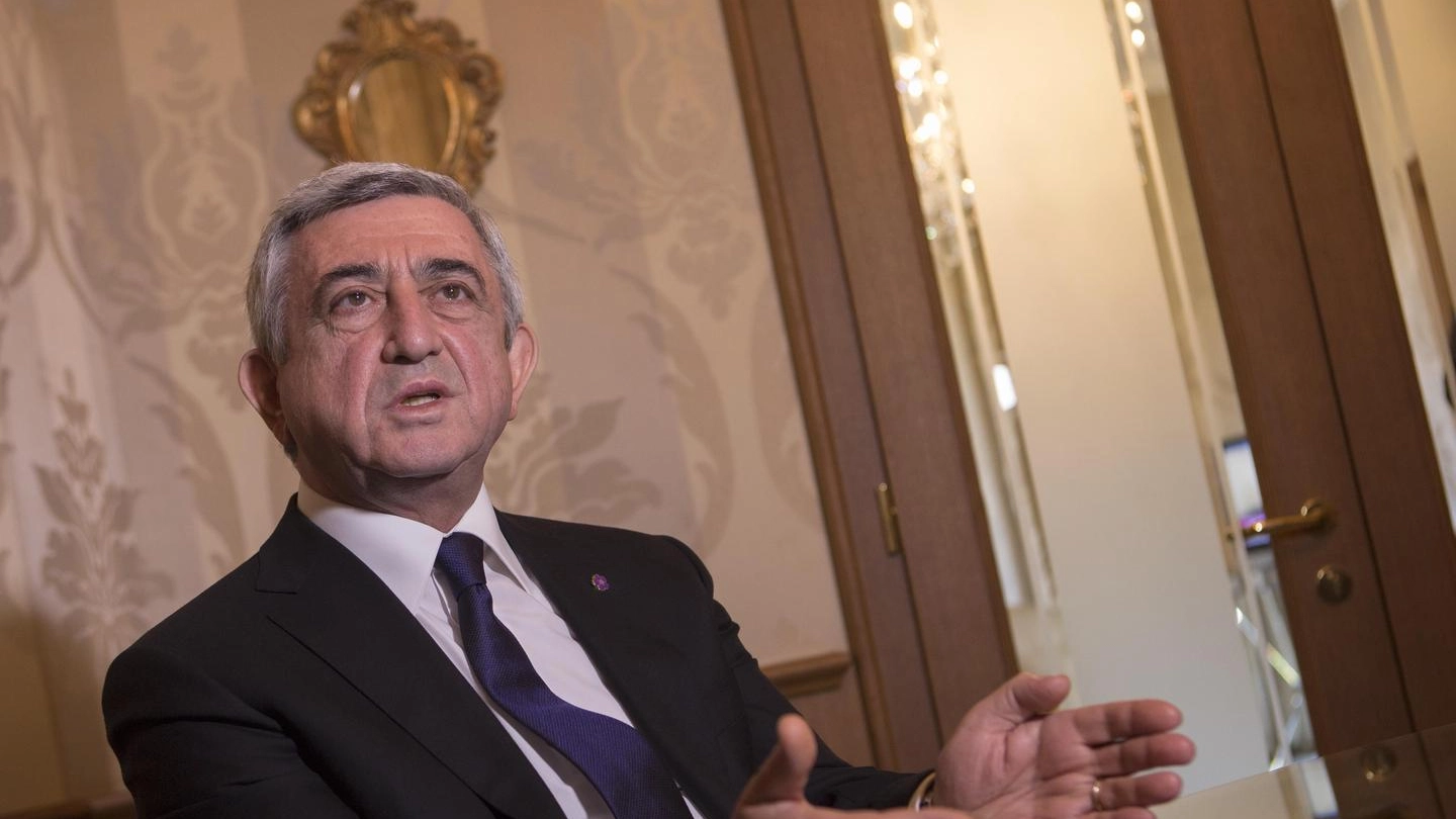 Il president armeno Serzh Sargsyan (Ansa)