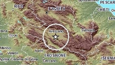 Terremoto in provincia dell'Aquila ( da Ingv)