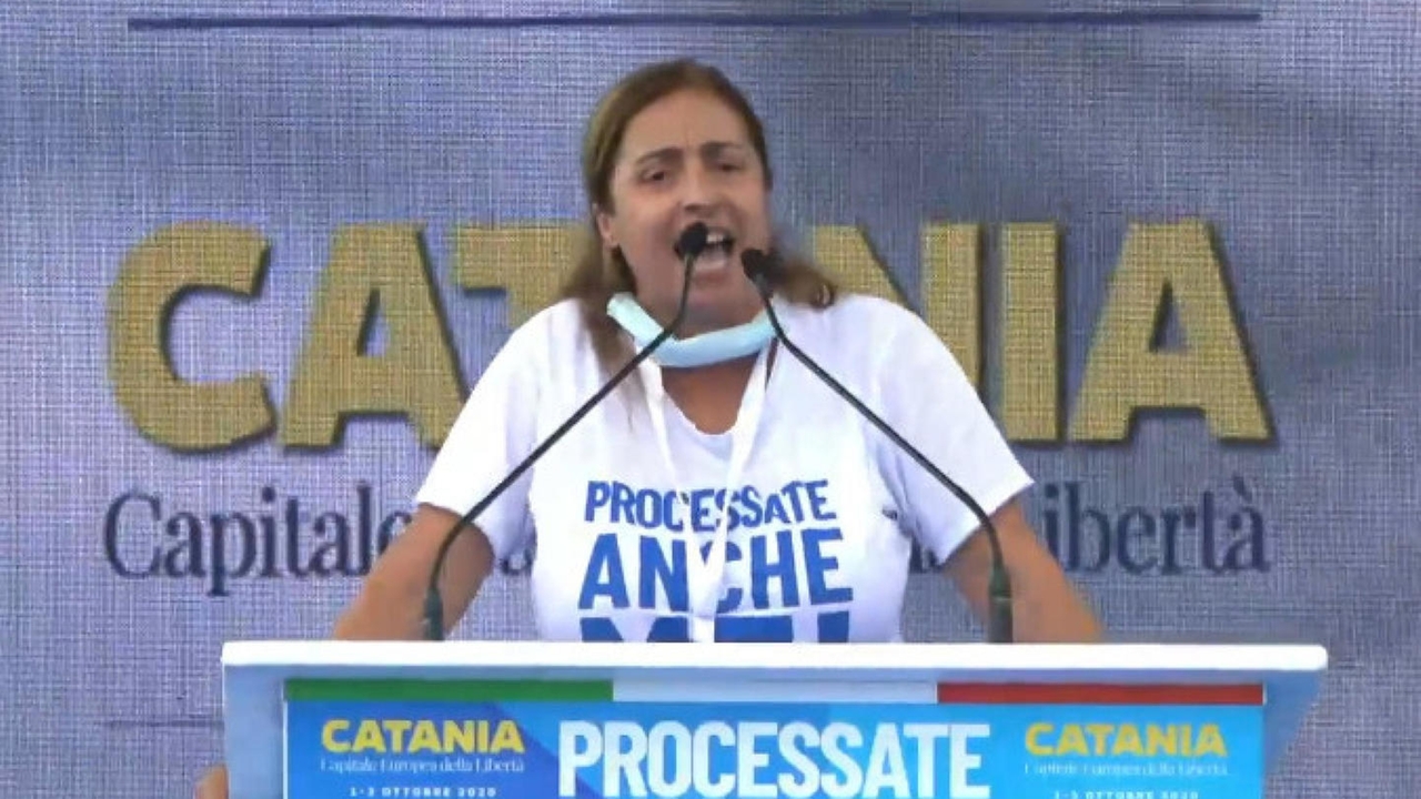 Angela Maraventano a Catania (Ansa)